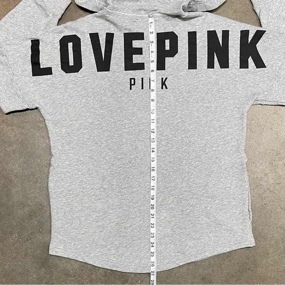 Victoria Secret PINK Logo Hoodie Knit Sweater Y2K - Picture 8 of 9